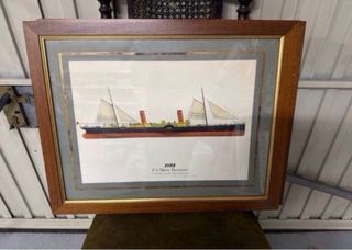 Quadri antichi di navi a vapore