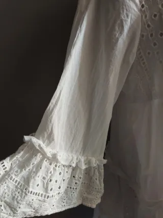 Vestido blanco estilo ibicenco talla M