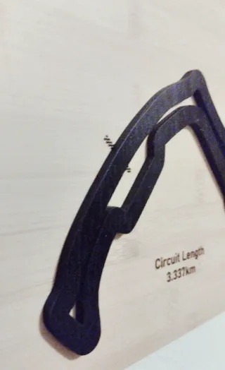 Moldura Madeira McLaren F1 GP Mónaco 2025