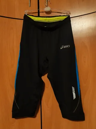 Mallas running Asics 3/4 negro azul T/S