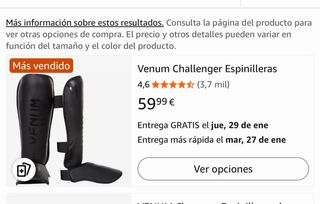 Espinilleras Venum Challenger