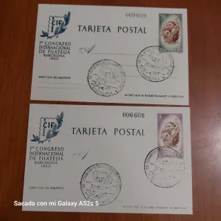 2 Cartoline CIF 1960 Francobollo Speciale