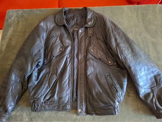 Cazadora de piel hombre