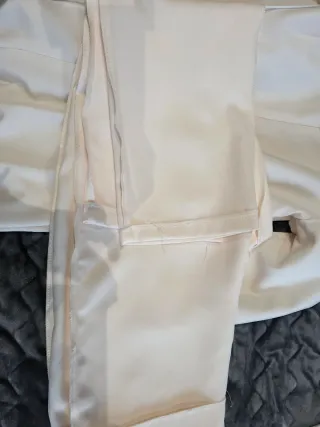 Vestido de fiesta beige