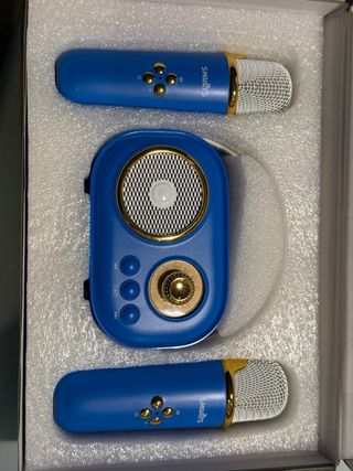 Karaoke Infantil Smurfs Inalámbrico + 2 Micrófonos