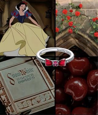 Anillo Pandora Plata y Rojo