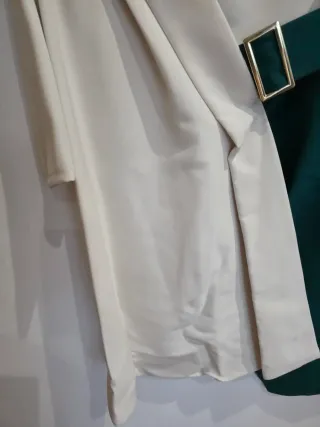 Vestido fiesta/evento verde L