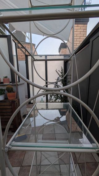 Estantería Vintage Ikea Cristal y Metal