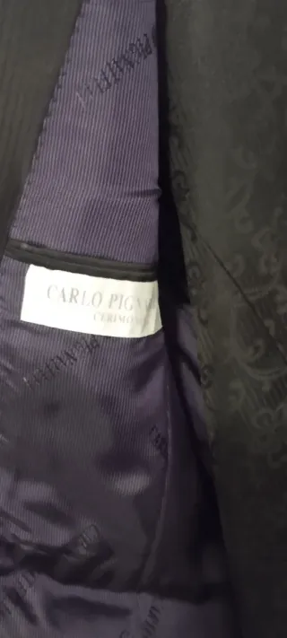 Traje Novio Negro Talla 48 Camisa Corbatin