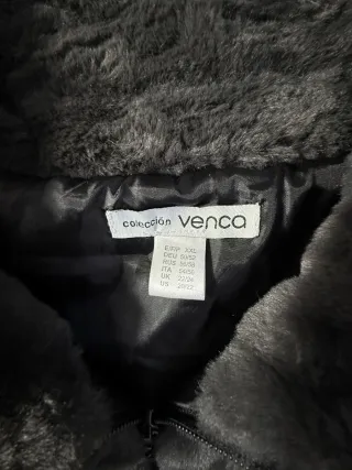 Abrigo pelo sintético gris VENCA XXL