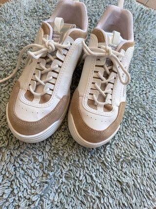 Zapatillas Fila Mujer Blancas y Marrones