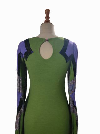 Custo Barcelona/ Vestido midi punto multicolor M