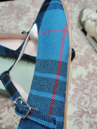 Zapatos Odette Laggan T-bar Tartán Talla 40