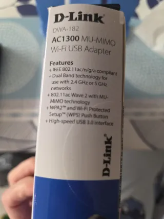 Adaptador USB WiFi D-Link AC1300 MU-MIMO