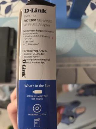 Adaptador USB WiFi D-Link AC1300 MU-MIMO