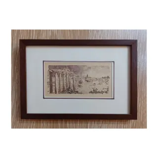 Cornice in legno con vetro