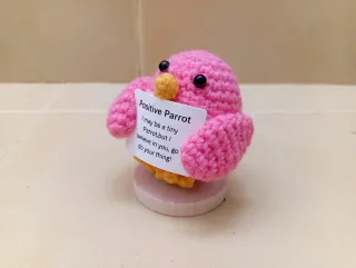 Set 2 animales crochet ganchillo Dinosaurio Paloma