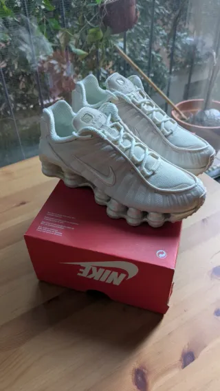 Nike Shox TL Blanco Perla Talla 39 Originales