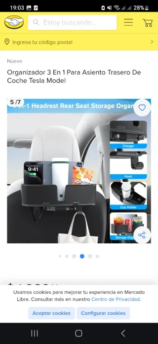 Organizador Asiento Trasero Coche