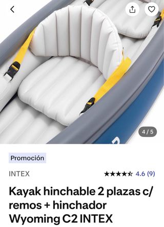 Kayak Hinchable Wyoming C2 Intex