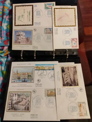 Lote Sellos Sobres UNESCO Francia