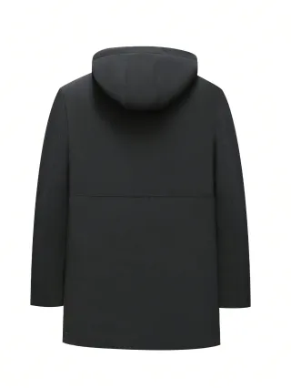 Chaqueta impermeable negra talla XL