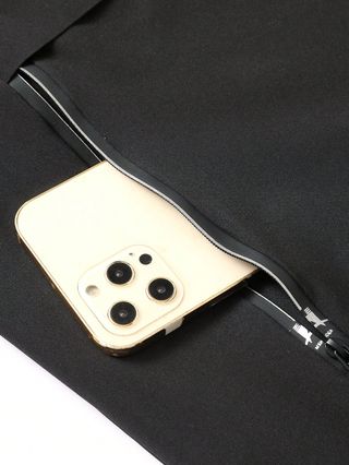 Chaqueta impermeable negra talla XL