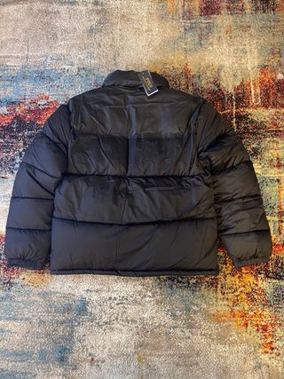 Casaco Puffer Ralph Lauren Preto Logo Branco