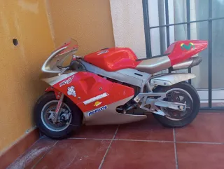 Mini Moto Honda RCV Roja y Plata
