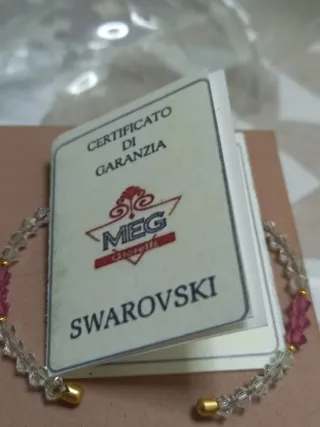Bracciale Swarovski Oro 750 Cristalli Rosa