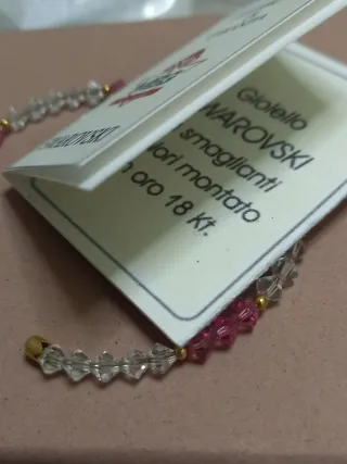 Bracciale Swarovski Oro 750 Cristalli Rosa