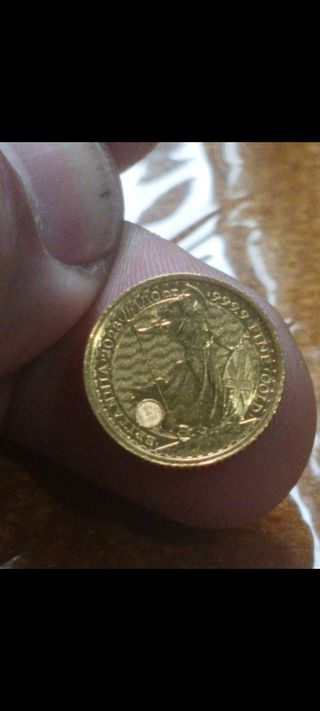 Moneda décimo oro brittania