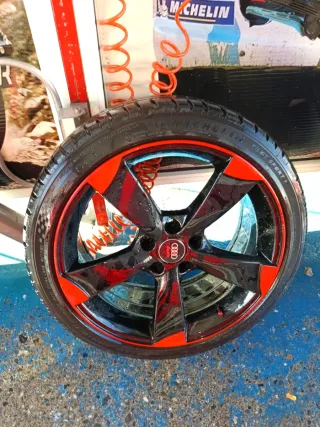 Llantas Rotor 18 Negro/Rojo