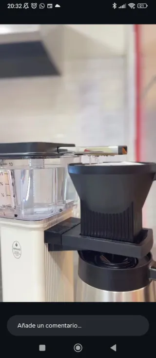 Cafetera Moccamaster Blanca