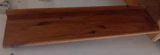 Muebles recibidor y salón madera rústica
