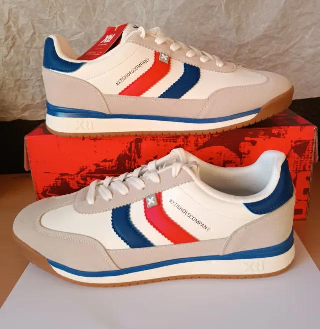 Zapatillas Xti Hombre Talla 43 Beige/Blanco