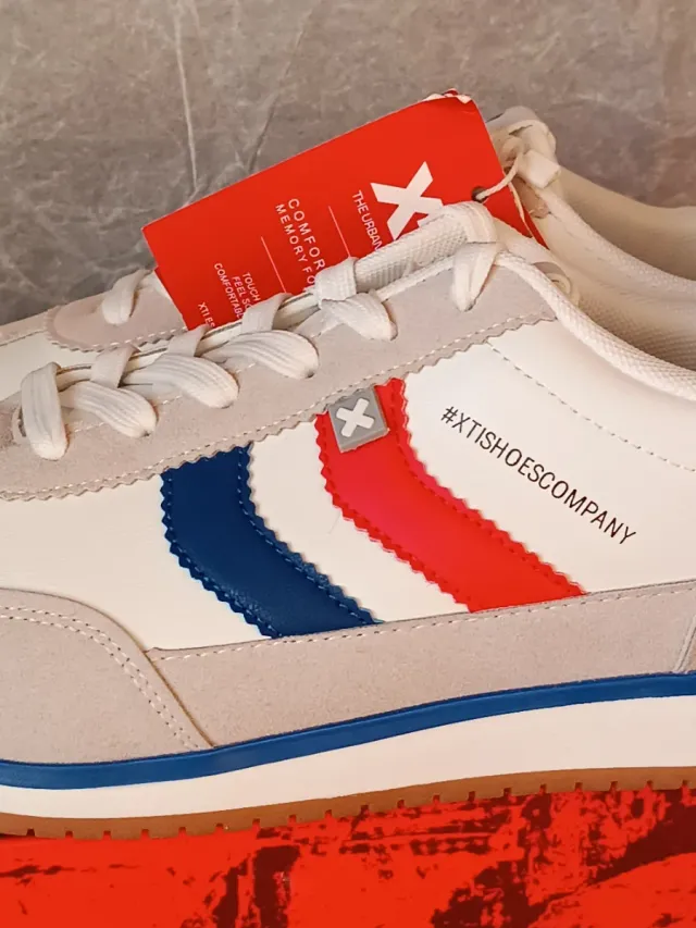 Zapatillas Xti Hombre Talla 43 Beige/Blanco