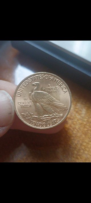 Moneda 1932 Cabeza de indio oro,media onza