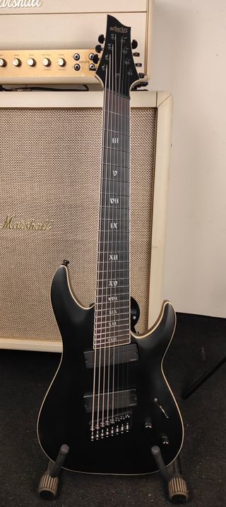Schecter C-8 MS SLS Elite Evil Twin SBK