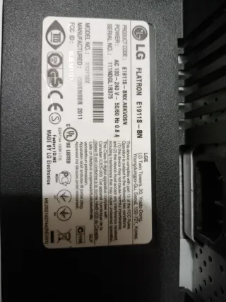 Monitor LG Flatron 19 Negro