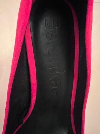 Lote 2 pares zapatos tacón talla 40