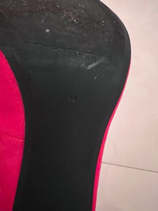 Lote 2 pares zapatos tacón talla 40