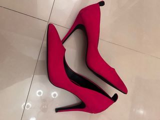 Lote 2 pares zapatos tacón talla 40