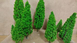10 Alberi in Miniatura per Modelli e Presepi