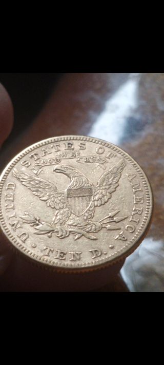 Moneda 1881 Liberty,media onza oro americano