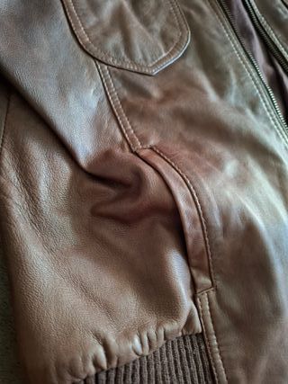 Cazadora Bomber Piel Mujer INK Marrón