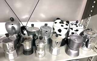 Lotto caffettiere vintage. Caffettiera 11 pezzi