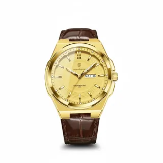 Reloj POEDAGAR Dorado y Marrón Hombre