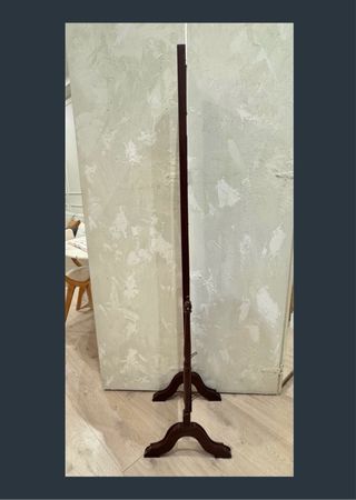 Specchio da terra vintage in legno massello basculante