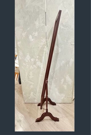 Specchio da terra vintage in legno massello basculante